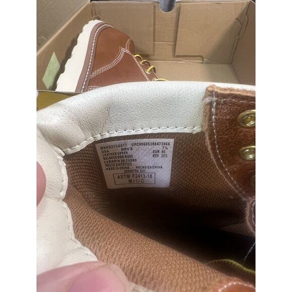 HERMAN SURVIVORS Size 7.5 Oakridge Leather 6" Steel Toe Work Boots New in box - Picture 6 of 7